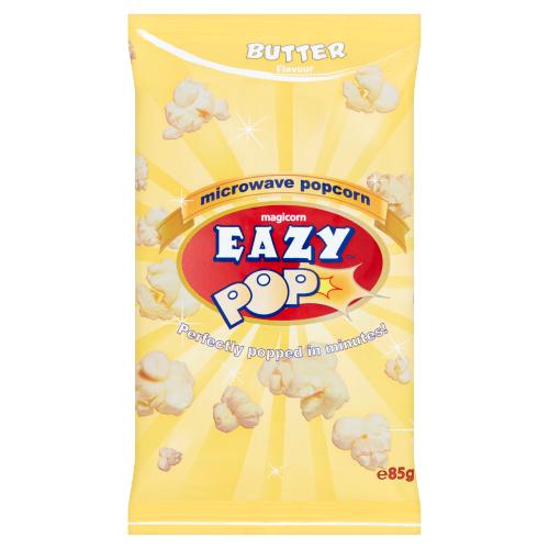 EAZY POP BUTTER MICROWAVE POPCORN - 85G - EAZY POP