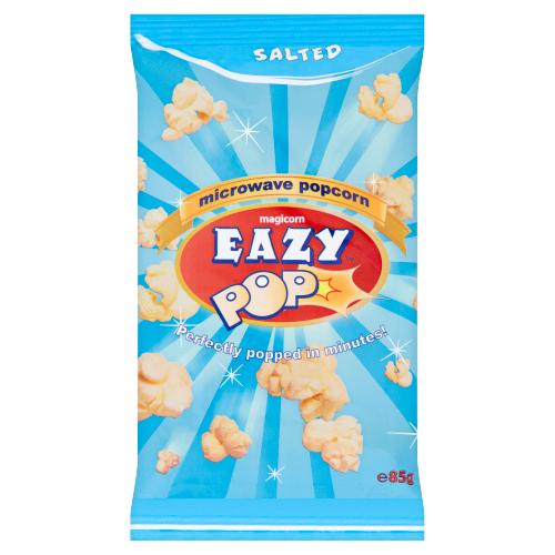 EAZY POP SALTED MICROWAVE POPCORN - 85G - EAZY POP