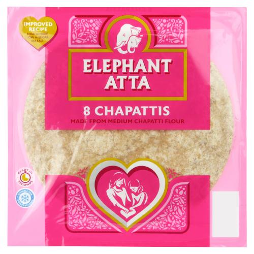 ELEPHANT ATTA CHAPATTIS (PACK OF 8) - 360G - ELEPHANT