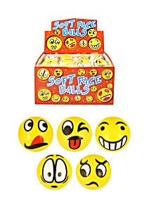 EMOJI FACE STYLE SOFT BALL - Branded