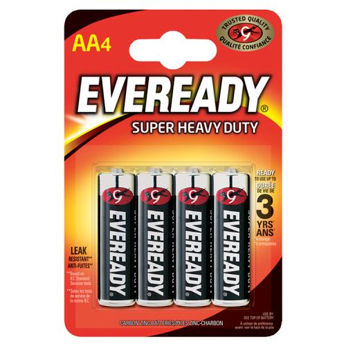 EVEREADY SUPER HEAVY DUTY AA FSB4 - 4PK - EVEREADY