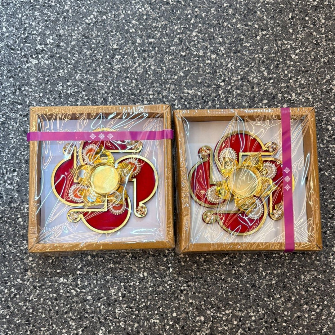 Fancy Diya Swastik - Each - ALLI BHAVAN