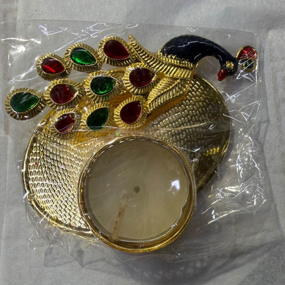 Fancy Peacock Diya - Each - ALLI BHAVAN
