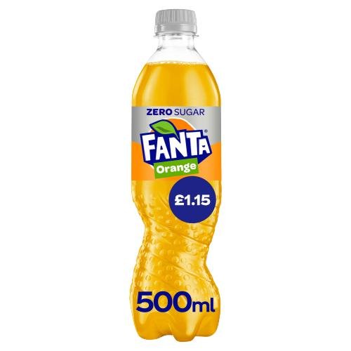 FANTA ORANGE ZERO - 500ML - FANTA