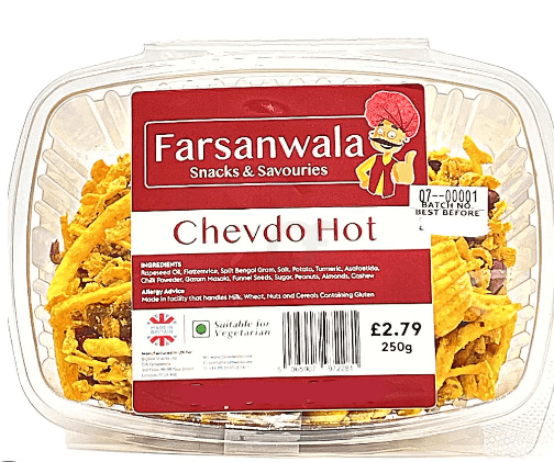 FARSANWALA CHEVDO HOT - 250G - FARSANWALA