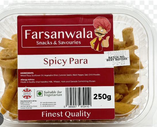 FARSANWALA SPICY PARA - 250G - FARSANWALA