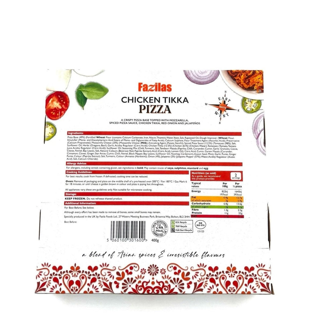 FAZILAS HANDMADE CHICKEN TIKKA PIZZA - 400G - Branded