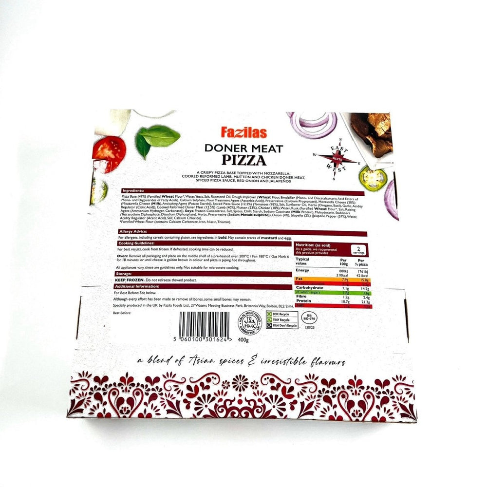 FAZILAS HANDMADE DONER MEAT PIZZA - 400G - Branded