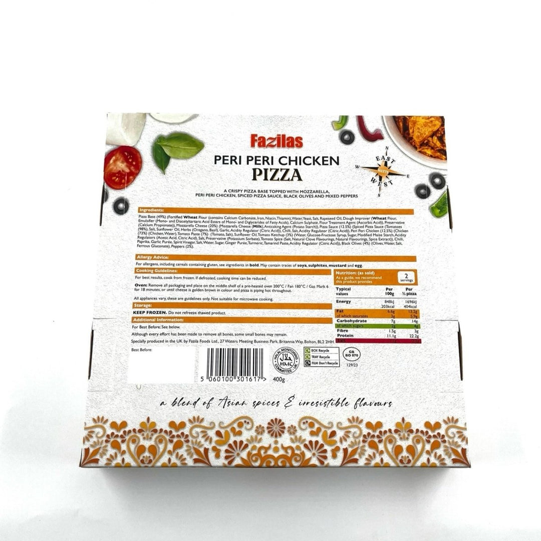 FAZILAS HANDMADE PERI PERI CHICKEN PIZZA - 400G - Branded