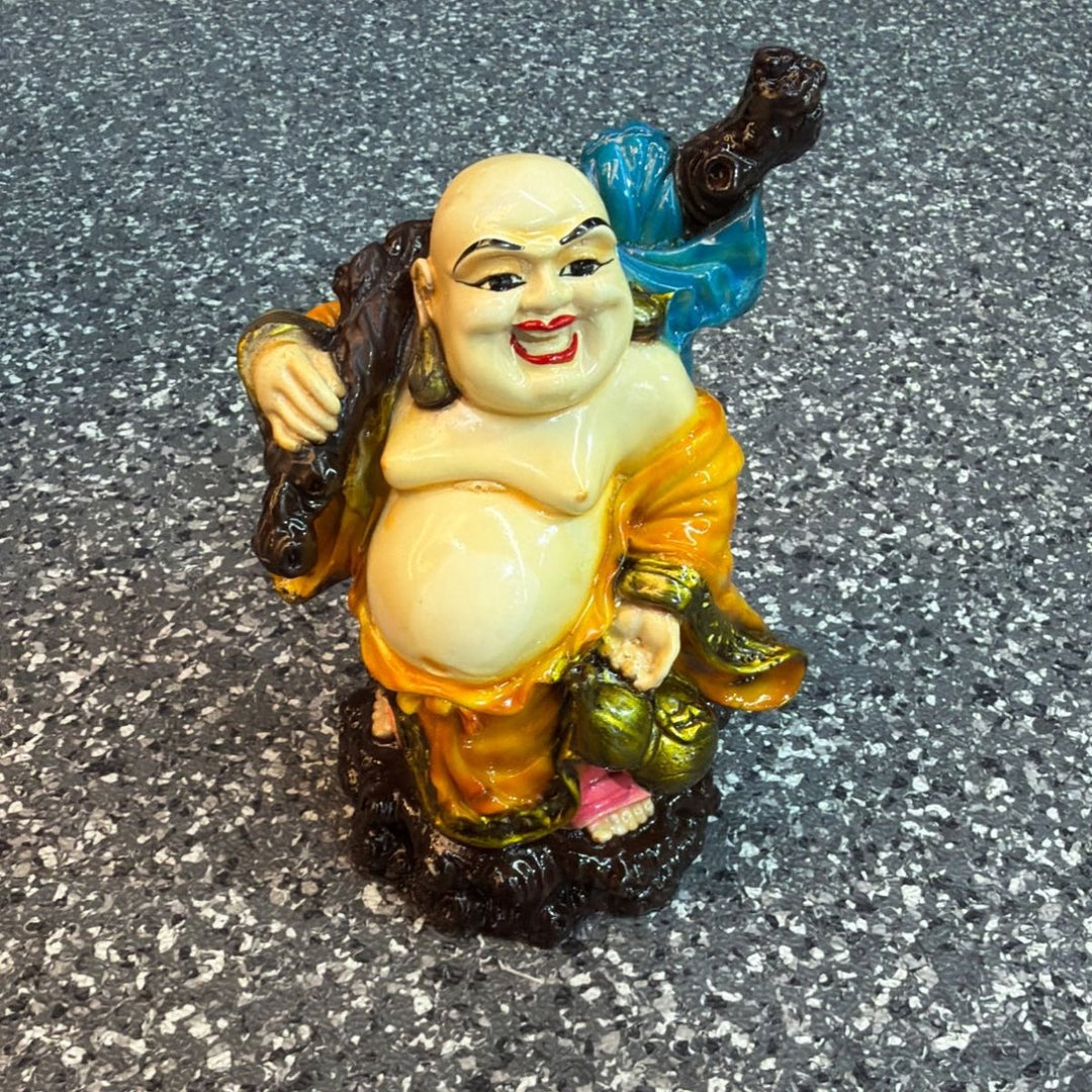 Fiber Laughing Budha No1 - H7inch - ALLI BHAVAN