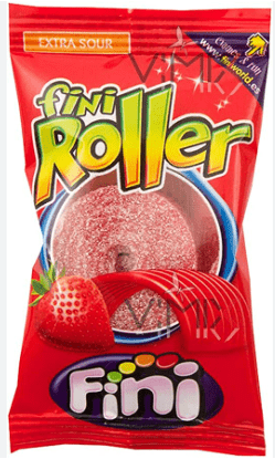 FINI EXTRA SOUR STRAWBERRY ROLLER - 20G - FINI