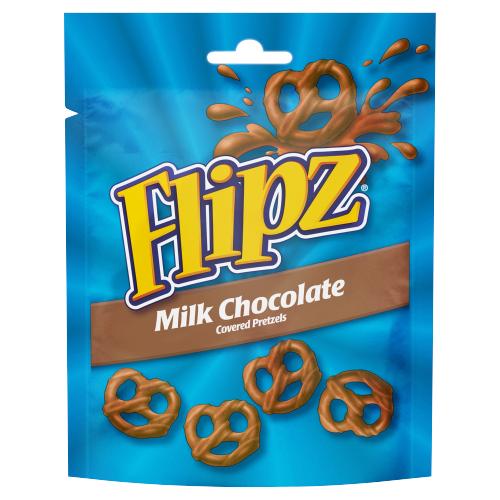 FLIPZ MILK CHOCLATE PRETZEL - 90G - FLIPZ