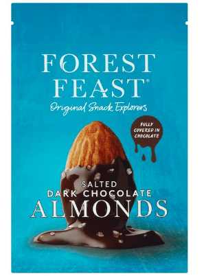 FOREST FEAST SALTED DARK CHOCOLATE ALMOND - 40G - F/FEAST