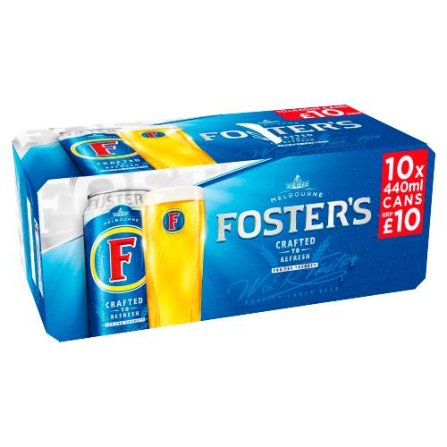 FOSTERS 10PK CAN - 440ML - FOSTERS