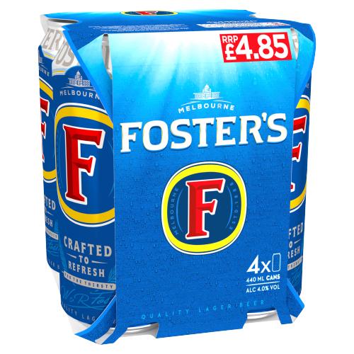 FOSTERS 4PK CAN - 440ML - FOSTERS