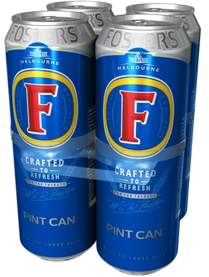 FOSTERS 4PK PINT - 568ML - FOSTERS