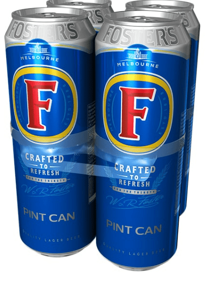 FOSTERS 4PK PINT - 568ML - FOSTERS