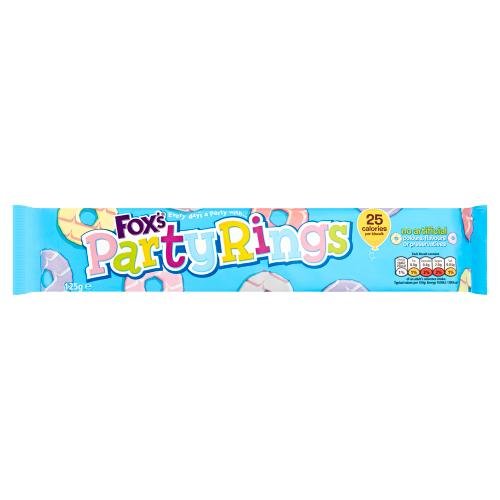 FOXS PARTY RINGS - 125G - FOXS