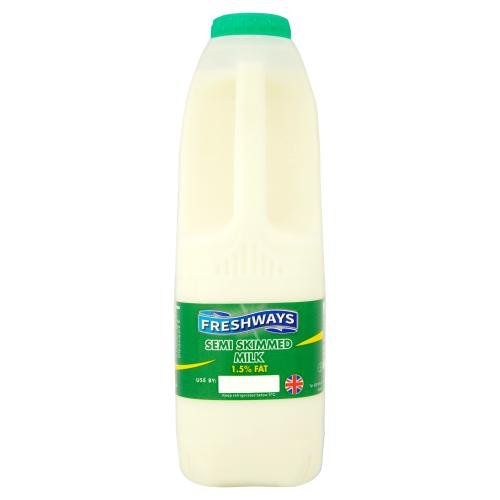 FRESHWAYS SEMI SKIMMED MILK - 1L - FRESHWAYS