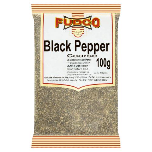 FUDCO BLACK PEPPER (COARSE) - 100G - FUDCO