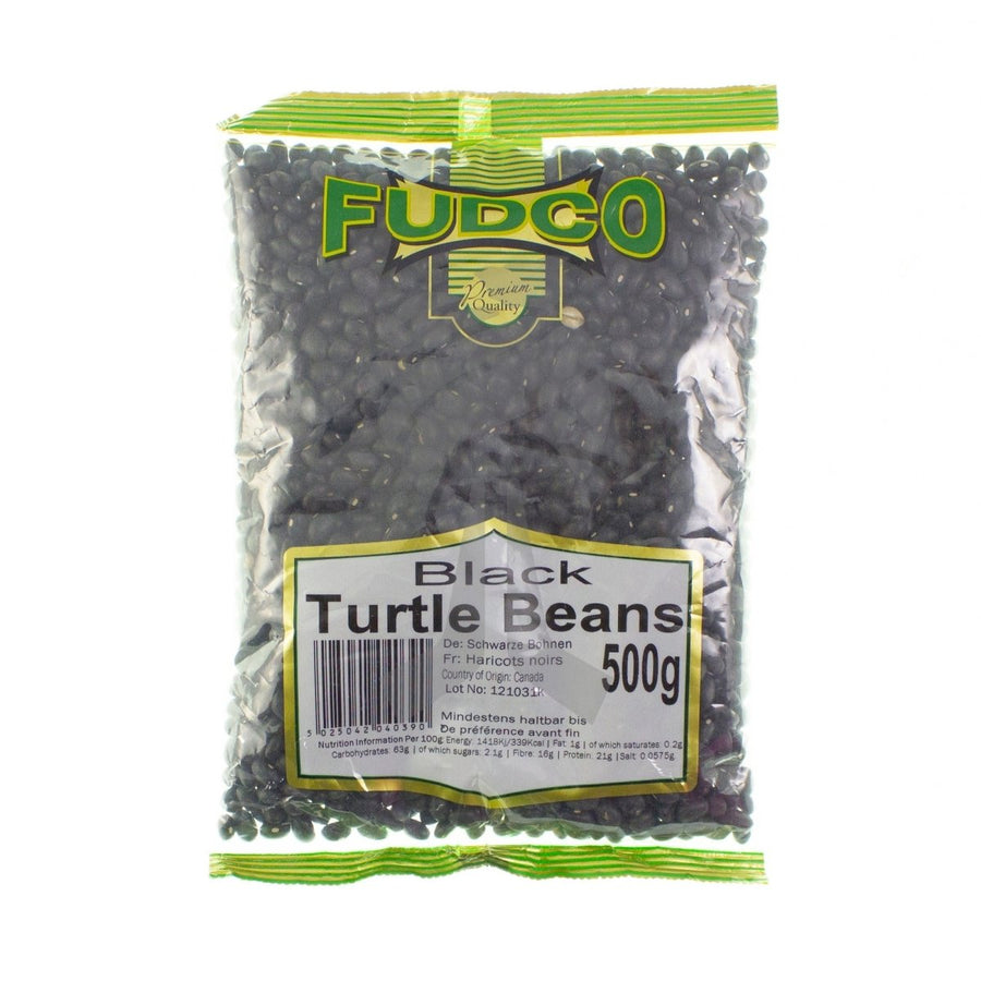 FUDCO BLACK TURTLE BEANS - 500G - FUDCO