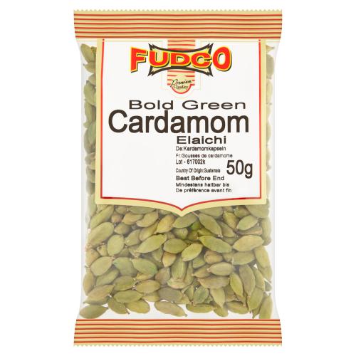 FUDCO BOLD GREEN CARDAMOM (ELAICHI) - 50G - FUDCO