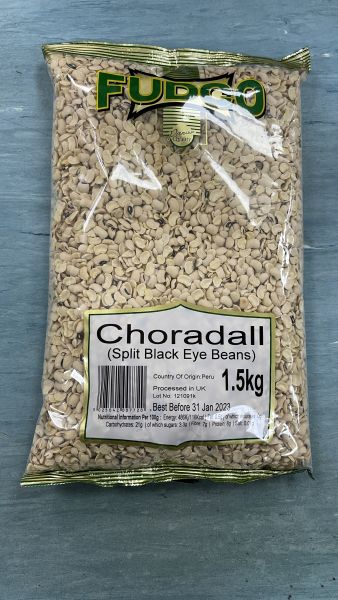 FUDCO CHORA DALL (SPLIT BLACK EYE BEANS) - 1.5KG - FUDCO