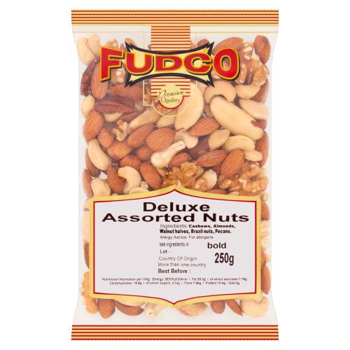 FUDCO DELUXE ASSORTED (MIX) NUTS - 250G - FUDCO