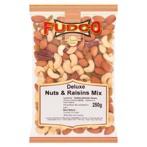 FUDCO DELUXE NUT & RAISINS MIX JS TRAY - 250G - FUDCO