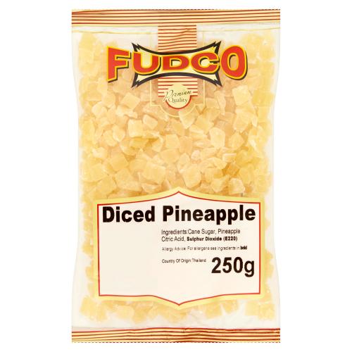 FUDCO DICED PINEAPPLE - 250G - FUDCO