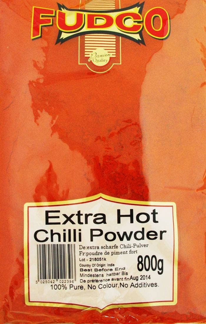 FUDCO EXTRA HOT CHILLI POWDER - 800G - FUDCO