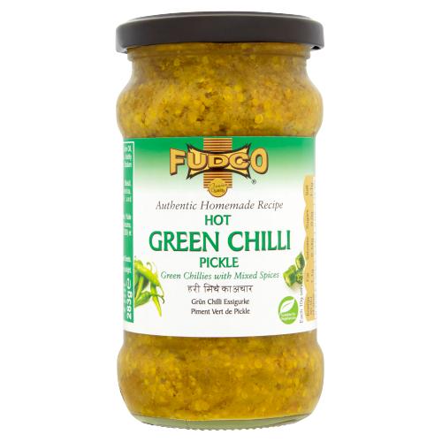 FUDCO GREEN CHILLI PICKLE (HOT) - 283G - FUDCO