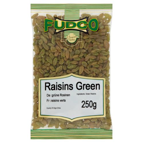 FUDCO GREEN RAISINS - 250G - FUDCO