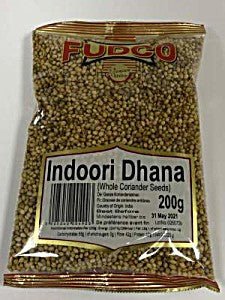 FUDCO INDOORI DHANA (WHOLE CORIANDER SEEDS) - 200G - FUDCO