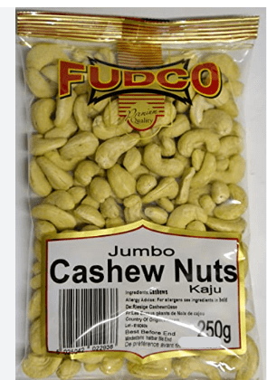 FUDCO JUMBO CASHEW NUTS (KAJU) - 250G - FUDCO