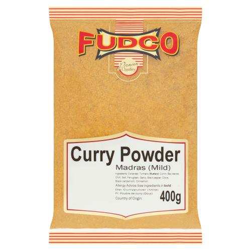 FUDCO MADRAS CURRY POWDER (MILD) - 400G - FUDCO