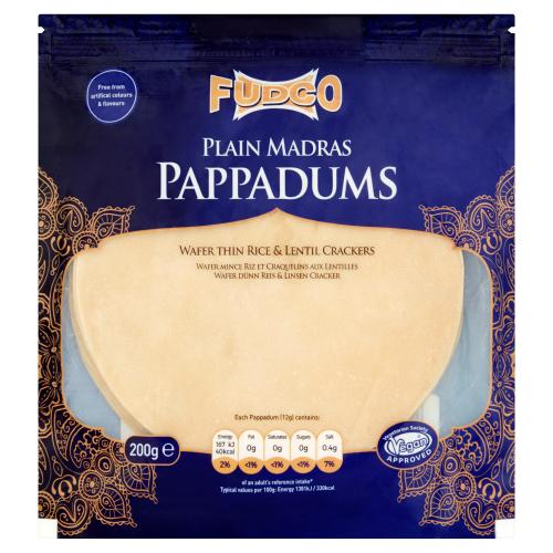 FUDCO MADRAS PAPPADUMS - 200G - FUDCO