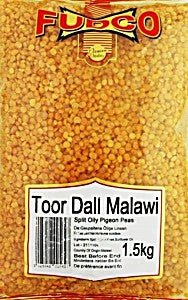 FUDCO MALAWI TOOR DALL (OILY) - 1.5KG - FUDCO