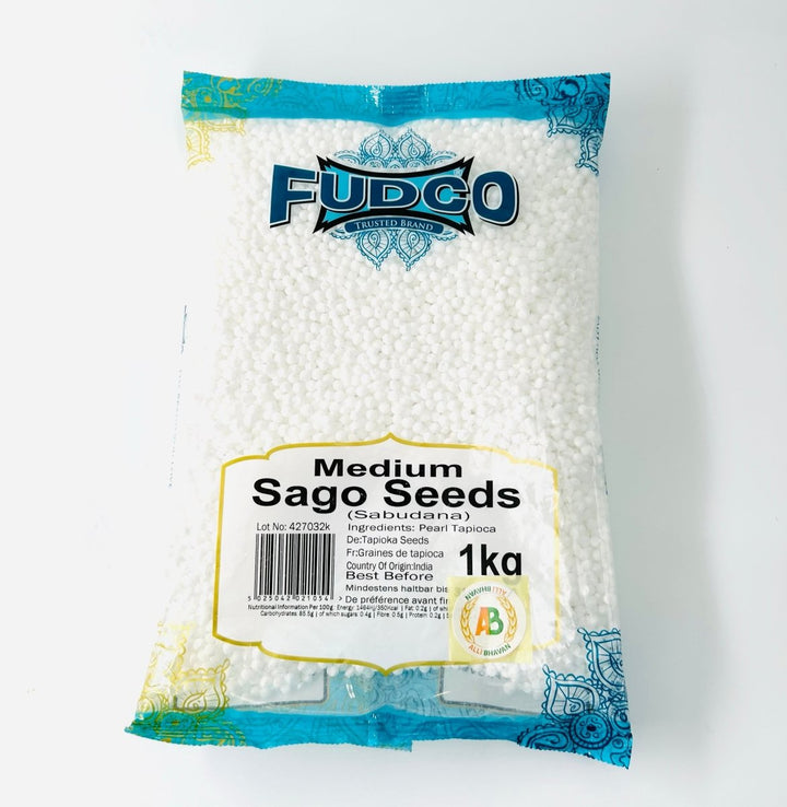 FUDCO MEDIUM SAGO SEEDS (SABUDANA) - 1KG - FUDCO