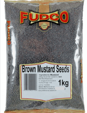 FUDCO MUSTARD SEEDS (BROWN) - 1KG - FUDCO