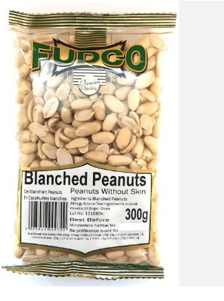 FUDCO PEANUTS BLANCHED (WITHOUT SKIN) - 300G - FUDCO