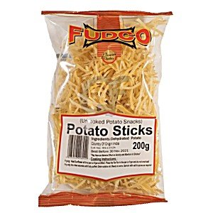 FUDCO POTATO STICKS (UNCOOKED) - 200G - FUDCO