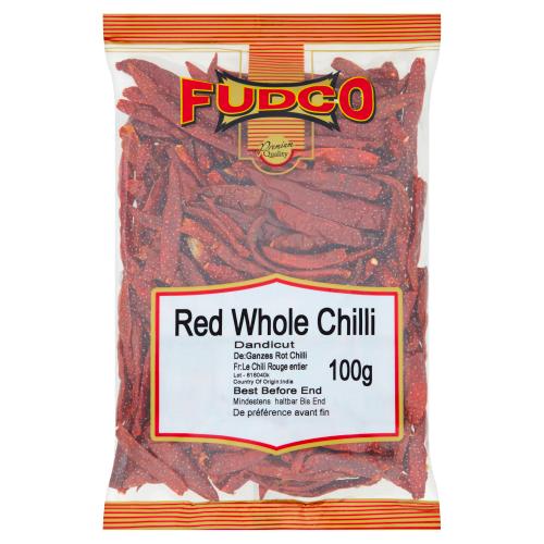 FUDCO RED WHOLE CHILLI - 100G - FUDCO