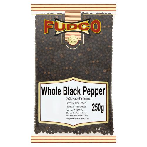 FUDCO WHOLE BLACK PEPPER - 250G - FUDCO