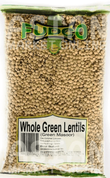 FUDCO WHOLE GREEN LENTILS (GREEN MASOOR) - 500G - FUDCO