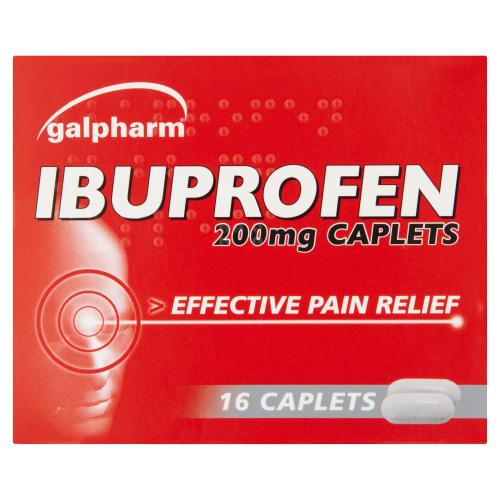 GALPHARM GSL IBUPROFEN CAPLETS(18) - 16PK - GALPHARM