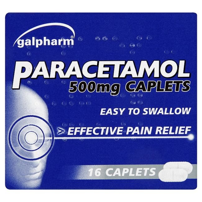 GALPHARM GSL PARACETAMOL CAPLETS - 16PK - GALPHARM