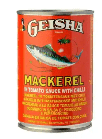 GEISHA MACKEREL IN TOMATO SAUCE WITH CHILLI - 425G - GEISHA