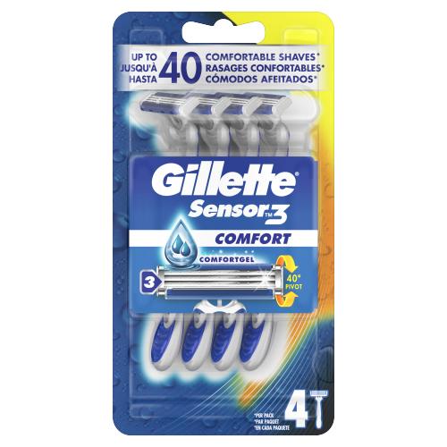 GILLETTE SENSOR 3 SMOOTH DISPOSABLE RAZORS - GILLETTE