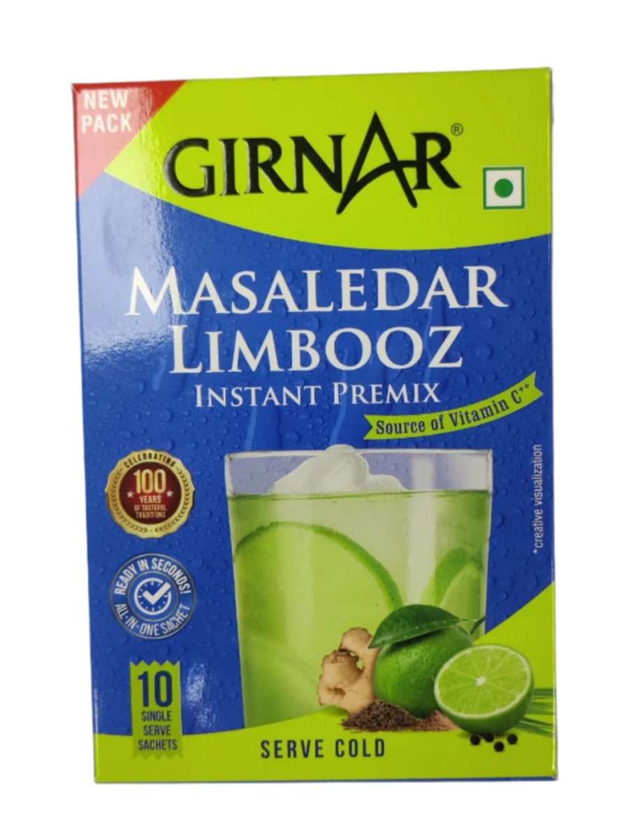 Girnar Masaledar Limbooz Instant Drink Mix - 180g - GIRNAR